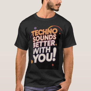 Camiseta Techno suena mejor contigo - Retro Disco 70s