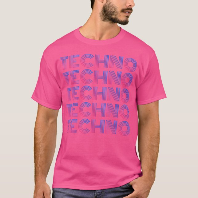 Camiseta Techno Techno Music Edm Techno (Anverso)