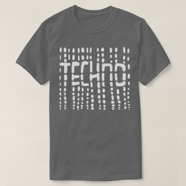Camiseta Techno Techno para raver dj (Diseño del anverso)