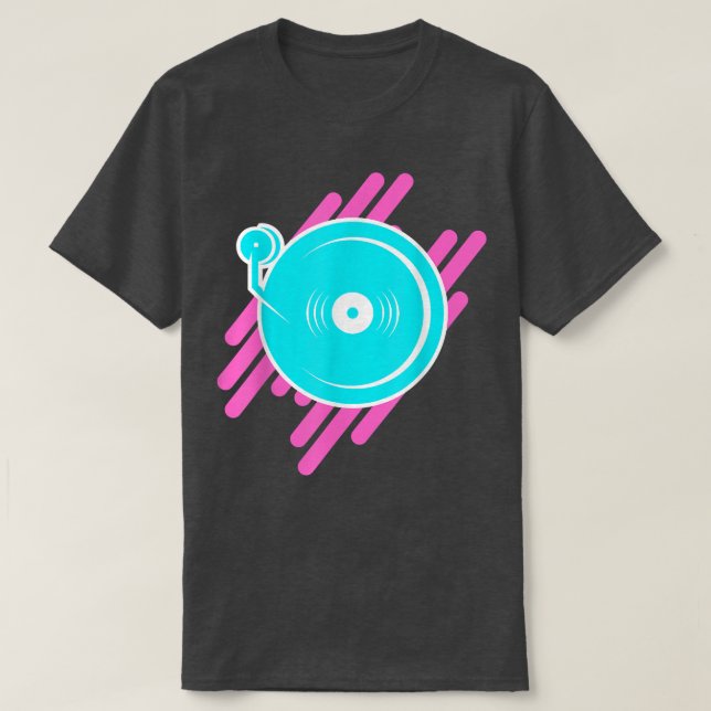 Camiseta Techno Turntable EDM Music Festival Rave Dubstep  (Diseño del anverso)