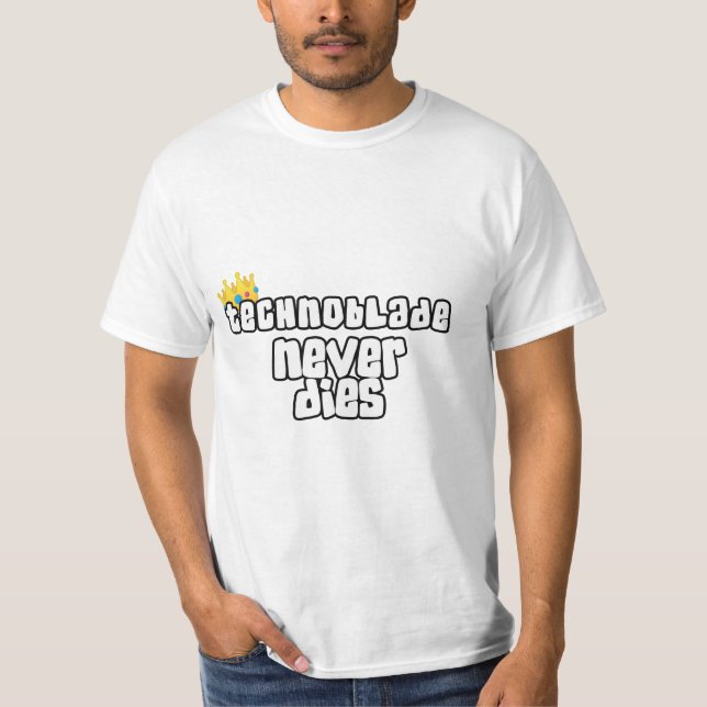 Camiseta Technoblade nunca muere (Anverso)