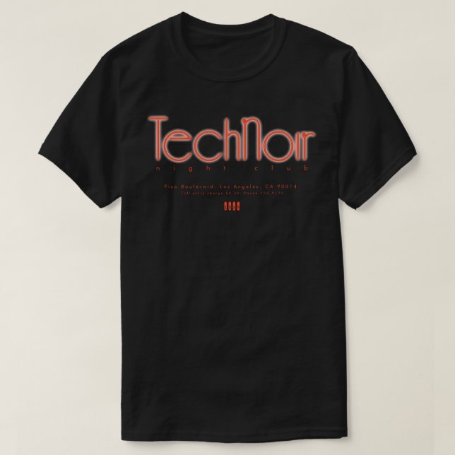 Camiseta TechNoir (Diseño del anverso)
