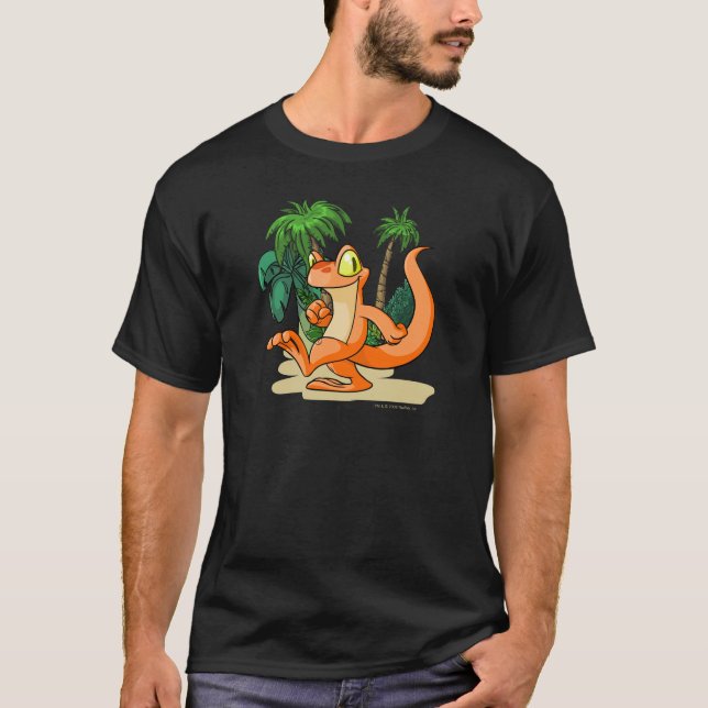 Camiseta Techo anaranjado en una búsqueda de la isla del (Anverso)