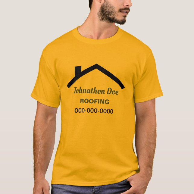 Camiseta Techo de casa personalizado (Anverso)