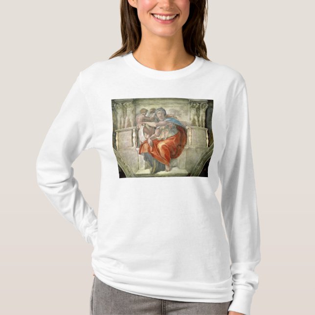 Camiseta Techo de la capilla de Sistine: Sibila délfica (Anverso)