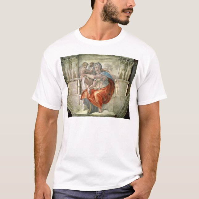 Camiseta Techo de la capilla de Sistine: Sibila délfica (Anverso)