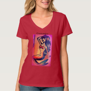 Camiseta techo del tanque de sirena para tomar el sol