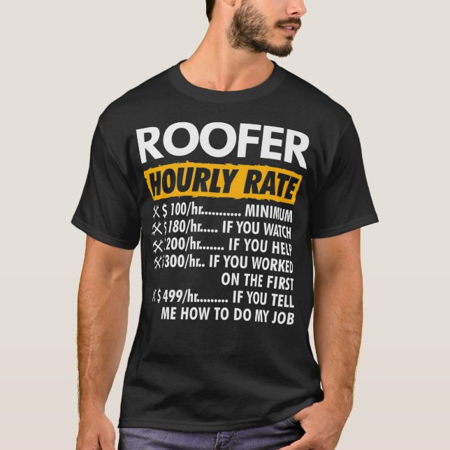 Camiseta Techo Funny Tofer Rentado Por Hora Premi (Anverso)