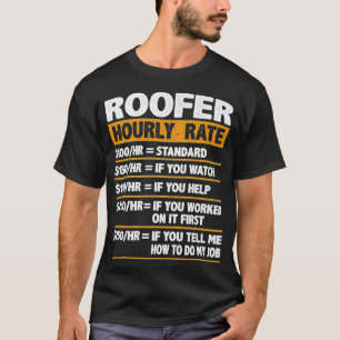 Camiseta Techo Tarifa por hora Gracioso Tejido de regalo Pr