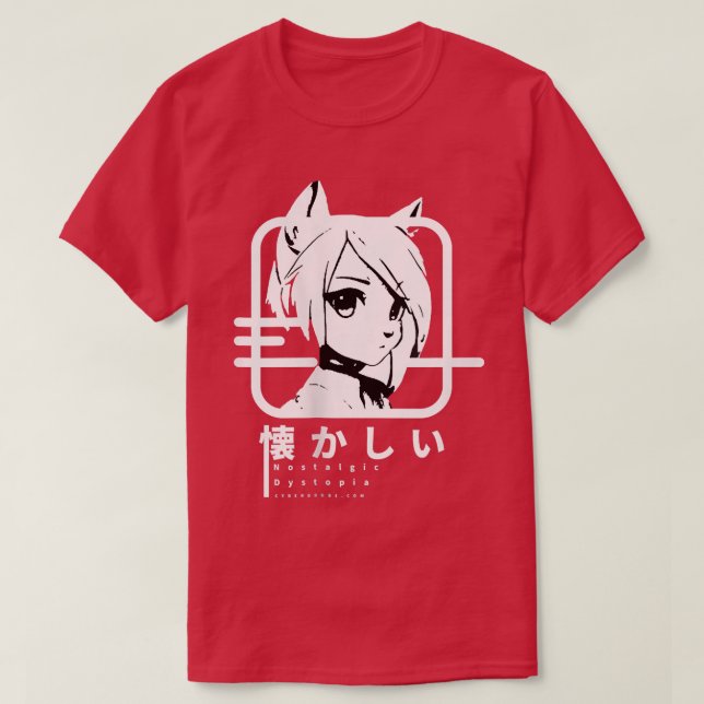 Camiseta Techwear Japonés Anime Nostalgic (Diseño del anverso)