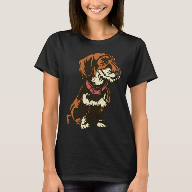 Camiseta Teckel Dachshund Motif (Anverso)