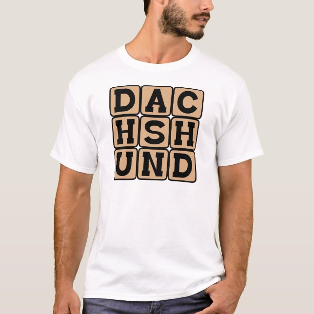 Camiseta Teckel, perro salchicha (Anverso)