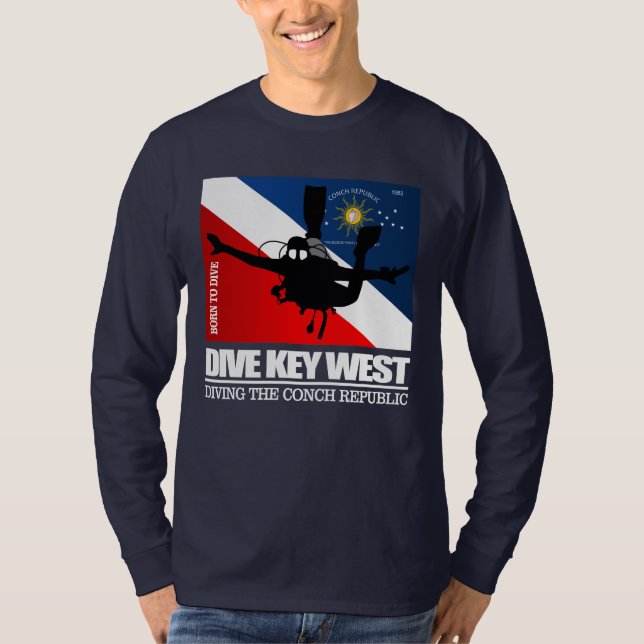 Camiseta Tecla de buceo oeste DF2 (Anverso)