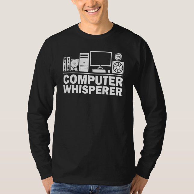 Camiseta Tecla de la computadora de los hombres de la tecno (Anverso)