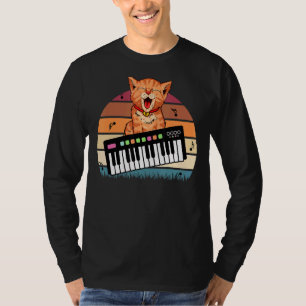Camiseta Tecla de onda de vaporización del sintetizador del