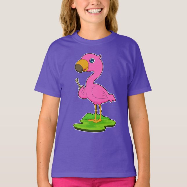 Camiseta Tecla Flamingo (Anverso)