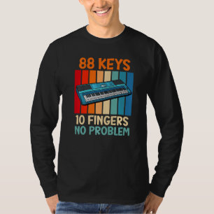 Camiseta Teclado 88 teclas 10 dedos sin problema piano 1