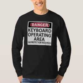 Camiseta Teclado de área de operación