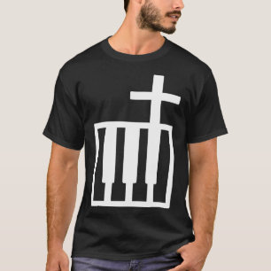 Camiseta Teclado De Banda Cristiana Y Músico Cruzado