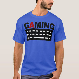 Camiseta teclado de juego pc amigo chico jugador