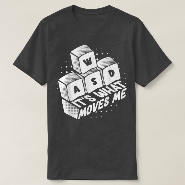 Camiseta Teclado de jugador I Nerd I Gamer I WASI Es Qué Mo (Diseño del anverso)