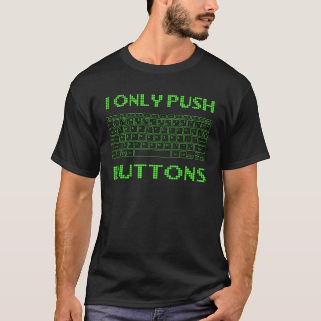 Camiseta Teclado de jugador programador dice (Anverso)