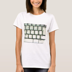 Camiseta Teclado de máquina de escribir