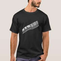Teclado de música de dibujo de la línea blanca cóm