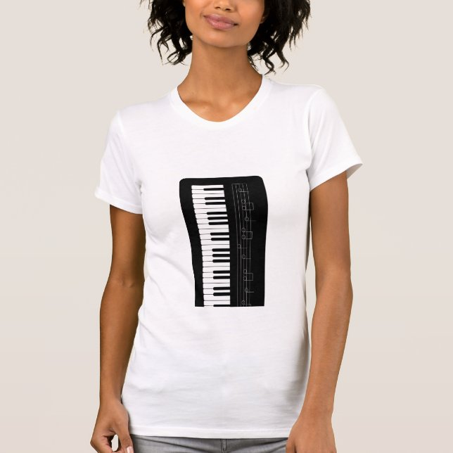 Camiseta Teclado de piano (Anverso)