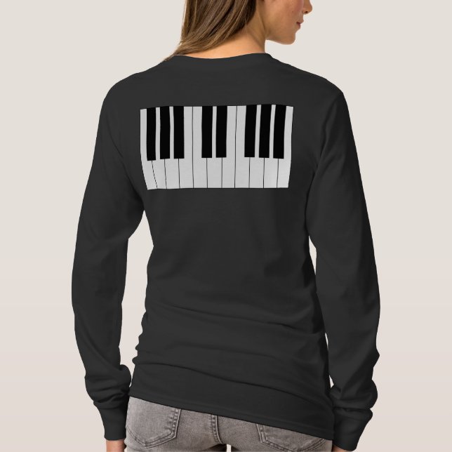 Camiseta Teclado de piano (Reverso)
