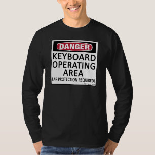 Camiseta Teclado del área de funcionamiento