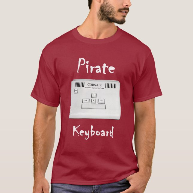 Camiseta Teclado del pirata (Anverso)