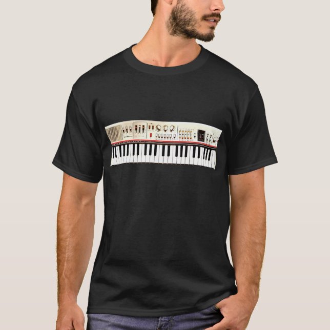 Camiseta Teclado eléctrico viejo (Anverso)