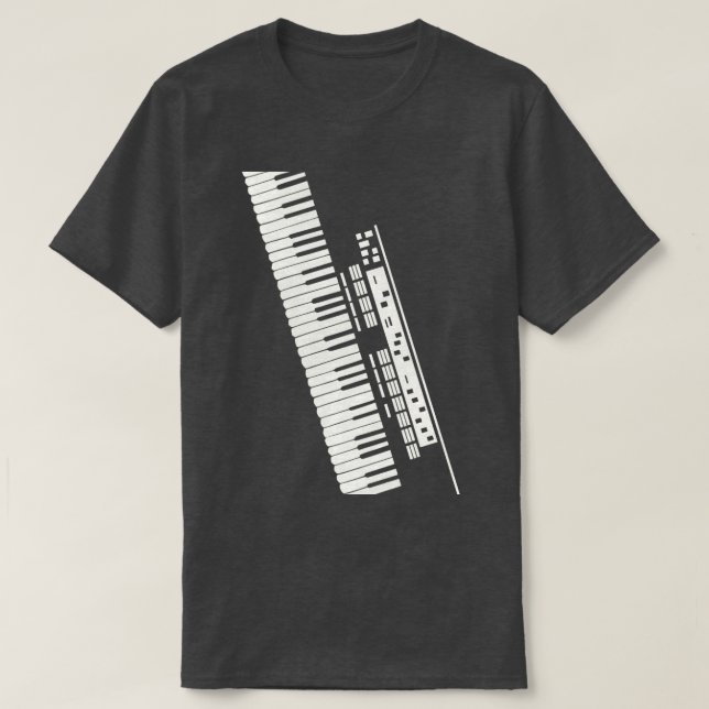 Camiseta Teclado electrónico (Diseño del anverso)