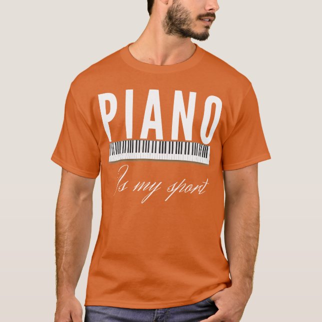 Camiseta Teclado musical Instrumento musical mujeres hombre (Anverso)