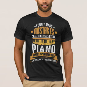 Camiseta Teclado pianista divertido del jugador de instrume