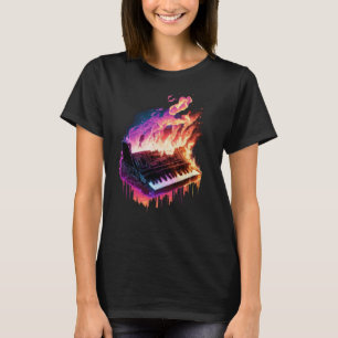 Camiseta Teclado Piano En Fuego 1