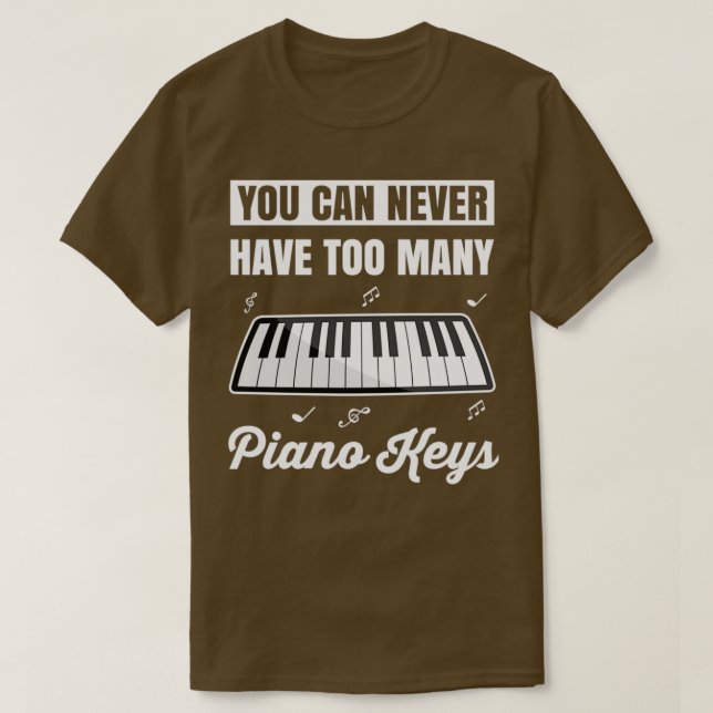 Camiseta Teclado Piano Gift Pianista Piano Music (Diseño del anverso)