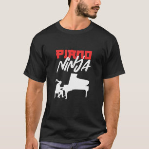 Camiseta Teclado Piano Ninja Pianist