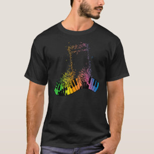 Camiseta Teclado Piano Player Músico Keyboandre Gag Ou