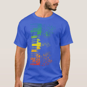 Camiseta Teclado Piano Regalo Músico Instrumento