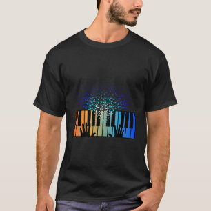 Camiseta Teclado Piano reproductor de música Keyboestandart