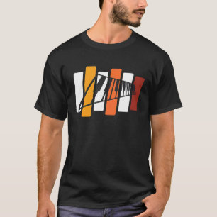 Camiseta Teclado retro de regalo para jugador de piano