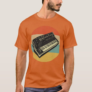 Camiseta Teclado Sintetizador Modular Retro Analógico