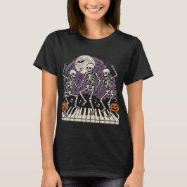 Camiseta Teclado Skeletons Dancing | Gracioso profesor de m
