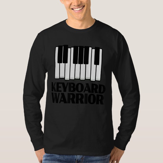 Camiseta Teclado Warrior Music Dj Synthesizer (Anverso)