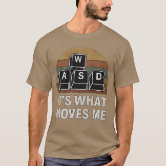 Camiseta Teclas de juego WASD Diseño divertido para jugador
