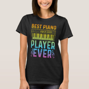 Camiseta Teclista de piano Pianista Mejor pianista