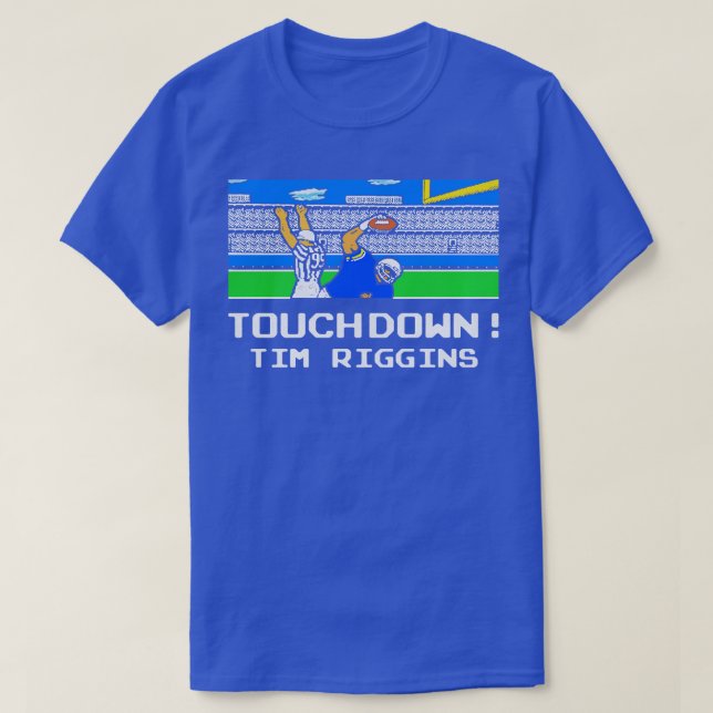Camiseta Tecmo Tim Riggins Touchdown (Diseño del anverso)