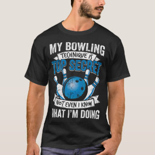 Camiseta Técnica de Bolos Divertida Es Mi Técnica de Bolos 